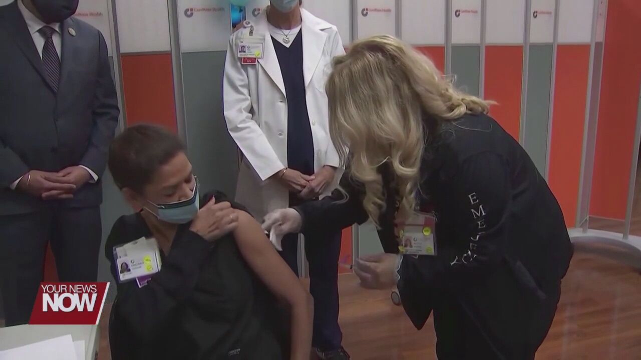 School district who are doing in-person learning will get the vaccine first